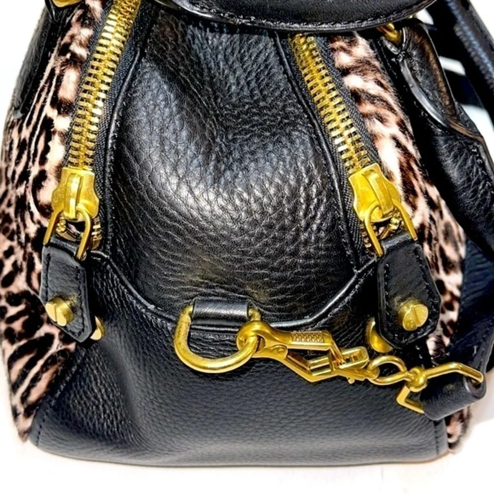 NWOT J. Crew Bienniel Medium Satchel Calf Hair Leopard